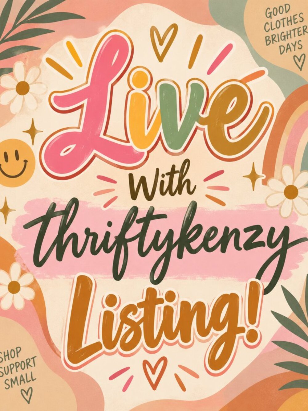 Live with ThriftyKenzy Listing